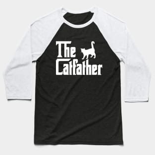 The CATFATHER Funny Cat Lover Baseball T-Shirt